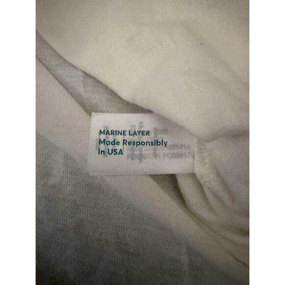 Marine Layer NWOT Ivory Summer Dreams Graphic Super Soft Women’s Tee size Medium - Picture 7 of 12